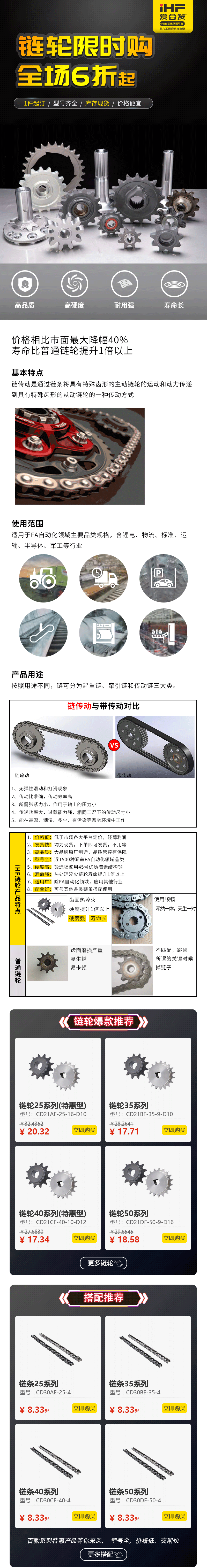 特惠現(xiàn)貨：愛合發(fā)鏈輪鏈條省錢耐用！